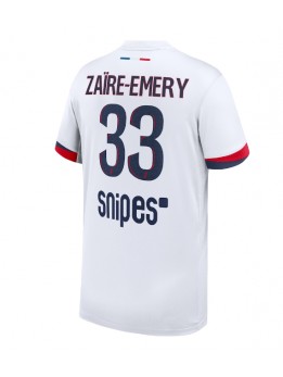 Paris Saint-Germain Warren Zaire-Emery #33 Replika Borta Kläder 2025-26 Kortärmad